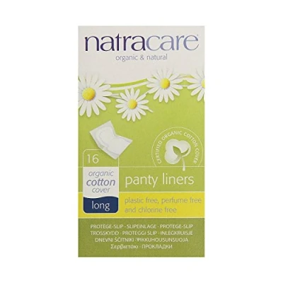 Image of Natracare Organic Long Wrapped Panty Liners 16 pcs