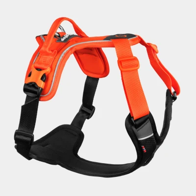 Image of Non stop dogwear Ramble Harness, Black/Orange XS