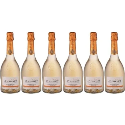 Image of J.P. Chenet So free Alcohol Sparkling White Wine Chardonnay No added flavours, authentic taste Origin : France (6 x 0.75 L)