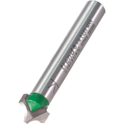 Image of Trend CraftPro Ovolo Panel Veining Router Cutter Bit, 1/4 Inch Shank, 4.8mm Radius and 7.5mm Cut Length, Tungsten Carbide Tipped, C141X1/4TC