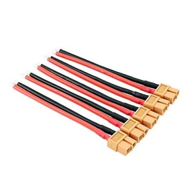 Image of BDHI 5pcs XT60 / XT 60 Female Connectors w/ 10cm 14awg Wire for Turnigy/Zippy(BDHI 25)