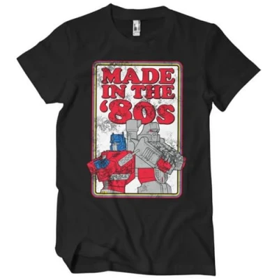 Image of Transformers Officially Licensed Made in The 80s Big &amp; Tall Mens T Shirt (Black), XXX Large