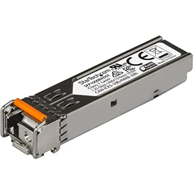 Image of StarTech.com MSA Uncoded SFP Module 1000BASE BX 1 Gigabit Ethernet BiDi Fiber Single Strand Transceiver LC 10km Compliant (SFP1000BXDST)