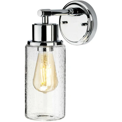 Image of Elstead Morvah bathroom wall light, polished chrome