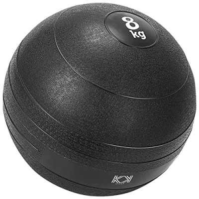 Image of KK Slam Ball 4kg, 6kg, 8kg, 10kg Heavy Duty Medicine Ball. No Bounce Rubber Exercise Strengthens, Sculpts &amp; Conditions. Gym or Home Use. Workout for Training. Strength More.