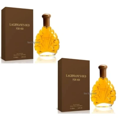 Image of Modaleo Women Perfume Eau de Spray for Her Women’s Fragrance EDP EDT 100ml / Gift Wrap Pack (2 x Laghmani oud brown Women)