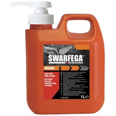 Image of Swarfega Orange Hand Cleaner Pump Bottle 1L