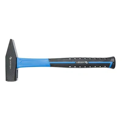Image of Högert Technology Engineer&#039;s Hammer with fibreglass Handle, 800 g Head Weight, Forged and Hardened Head, high Hardness, Compliant The European Standard DIN 104