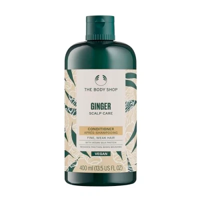 Image of The Body Shop Ginger Scalp Care Shampoo For Dry, Flaky Scalps With Vegan Silk Protein 400ml