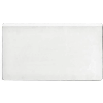 Image of Durable POCKETFIX Self Adhesive Business Card Pockets German Made Sticky Back Plastic Holder Wallets Stick on Pouch 100 Pack 101 x 61 mm