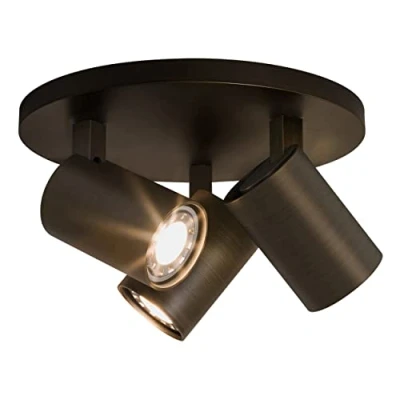 Image of Ascoli 3 Light Triple Round Spotlight Bronze Effect, GU10