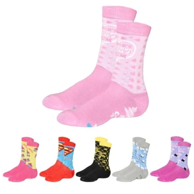 Image of Soxy Ladies Colourful Funny Mum Socks 6 Pack Assorted Novelty Designs Combed Cotton Rich UK Shoe Size 4 Gift for Any Occasion, Perfect Mother&#039;s Day