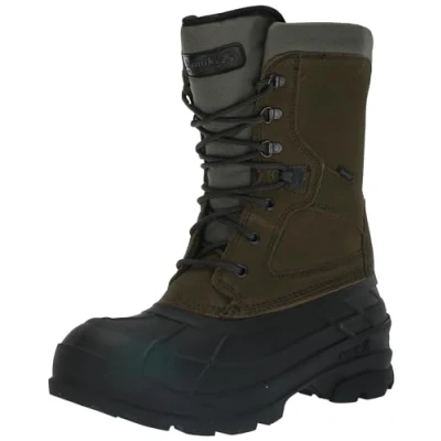 Image of Kamik Men&#039;s Nation Plus Snow Boot, Dark Olive Dol, 8 UK