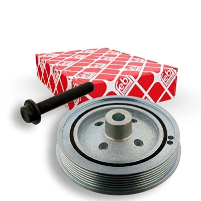 Image of 1339469, 1339469S1 crankshaft Pulley FEBI BILSTEIN 34847 6PK 146mm 5 with screw, for BMTS Turbo NEW
