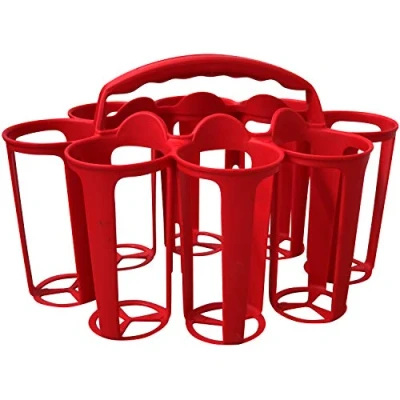 Image of Ziland Water Bottle Carrier Perfect for Sports Teams Holds 8 Bottles (Red)