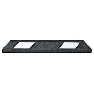 Image of Moravia Park AID Wheel Stop, LxWxH 900 X 150 100mm, Black/White