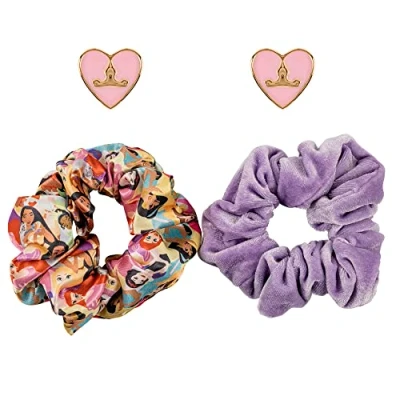 Image of Disney Princess 2 Piece Scrunchie &amp; Earring Set