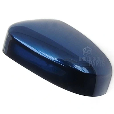 Image of Underground Parts Metallic Ink Blue Left Nearside Side Wing Mirror Cover Cap for Ford Focus mk2 mk3 and Mondeo mk4