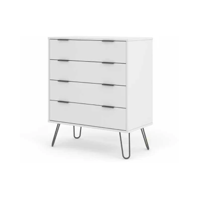 Image of Core Products Augusta 4 Drawer Chest of Drawers Driftwood, Grey, White(White)