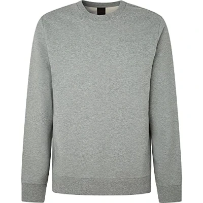 Image of Hackett London Men&#039;s Essential Crew Sweatshirt, Grey (Grey Marl), S