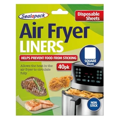 Image of Square Disposable Air Fryer Liners 20cm Clear 0 By Sealapack