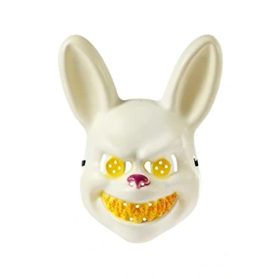 Image of Komonee Rabbit White Mask Adult Halloween Costume Party Unisex Fancy Dress Outfit