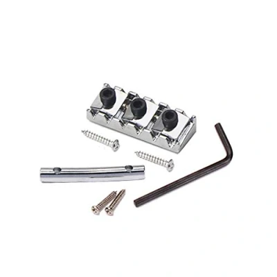 Image of Alnicov Guitar Locking Nut and String Tension Bars Retainers 42mm for Floyd Rose Tremolo Bridge Chrome