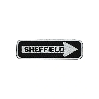 Image of Sheffield Arrow Patch Iron On Sew Embroidery Badge Country