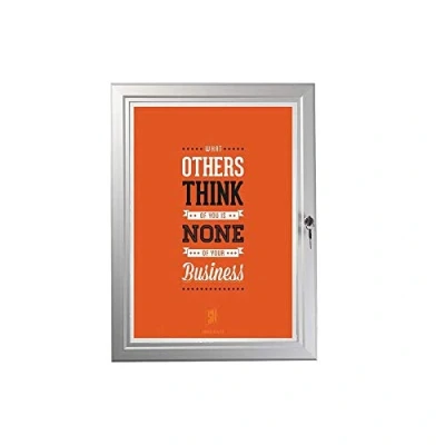 Image of A3 (2xA4) External Lockable Notice Board (not pinnable) with Waterproof Seal for Outdoor or Indoor Use