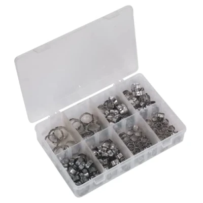 Image of Sealey O Clip Single Ear Assortment 160pc Stainless Steel