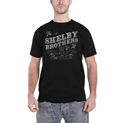Image of Official T Shirt Peaky Blinders Shelby &#039;Brothers Logo Classic&#039; Black M