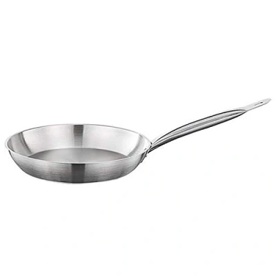 Image of Kitchen 20cm Induction Frying Pan Stainless Steel Frypan Skillet Cookware Accessories Cooking Tools (Color : Silver)