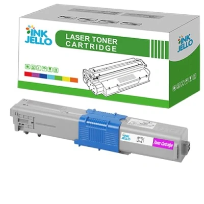 Image of InkJello Compatible Toner Cartridge Replacement for OKI C301 C301dn C321 C321dn MC332 MC332dn MC342 MC342dn MC342dnw MC342dw MC342w OC301 OC321M (Magenta, Single Pack)