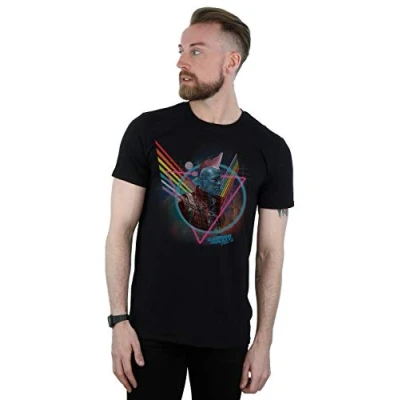 Image of Marvel Men&#039;s Guardians of The Galaxy Neon Yondu T Shirt Large Black