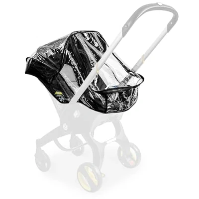 Image of iEasey Baby Stroller Rain Cover Compatible with Doona Car Seat, Weather Shield Seat Travel Accessory Easy Access Zipper