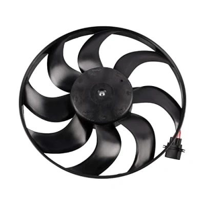 Image of 6Q0959455AE, 6R0959455E Cooling Fan FEBI BILSTEIN 26860 390mm 90, 260W VOLKSWAGEN: Polo V Hatchback, IV SKODA: Fabia 2, 2