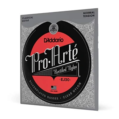 Image of D&#039;Addario Guitar Strings Pro Arte Classical EJ30 Nylon Silver Plated Wrap, Core, Rectified Trebles Normal Tension