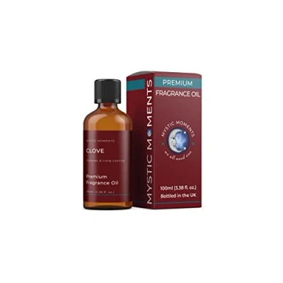 Image of Mystic Moments Clove Fragrance Oil 100ml Perfect for Soaps, Candles, Bath Bombs, Burners, Diffusers and Skin &amp; Hair Care Items