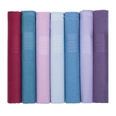 Image of Mens Handkerchiefs 100% Cotton Boxed Hankies Hankys Quality Gift 6/7 Pack (7, Multi Coloured (Dyed))