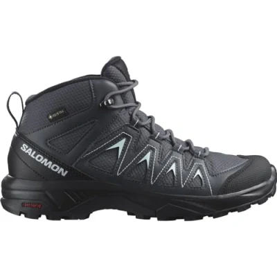 Image of Salomon X Braze Mid Gore Tex Women&#039;s Hiking Waterproof Shoes, essentials, Athletic design, and Versatile wear, Ebony, 7.5