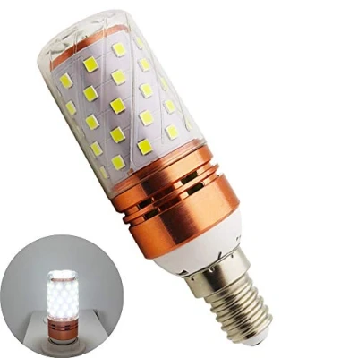 Image of E14 Corn Light Bulbs LED Cool White 12W Bulb 6000K 1200Lm, Equivalent to 120W Non Dimmable Small Edison Screw Candle (Pack of 1)