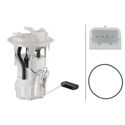Image of 2502721 fuel Feed unit HELLA 8TF 358 106 911 with seal, sender Electric PEUGEOT: 208 I Hatchback