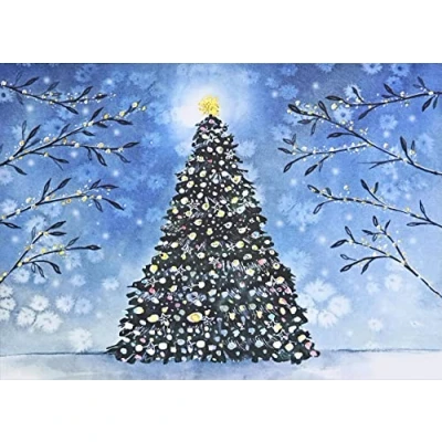 Image of Twilight Tree Deluxe Boxed Holiday Cards (20 cards, 21 self sealing envelopes)