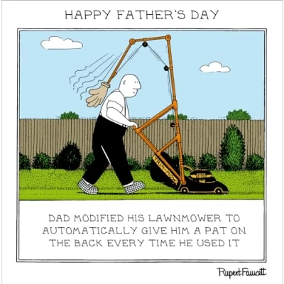 Image of Fred Father&#039;s Day Pat On The Back Well Done Dad Funny Greeting Card 604300