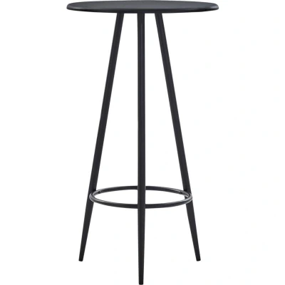 Image of vidaXL Bar Table Black 60x107.5 cm MDF
