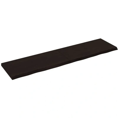 Image of vidaXL Table Top Dark Brown 160x40x(2 4) cm Treated Solid Wood Oak