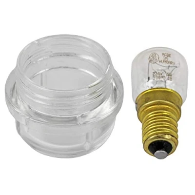 Image of SPARES2GO Screw in Lamp Bulb Lens Cover + Pygmy Light for Cannon Oven Cookers