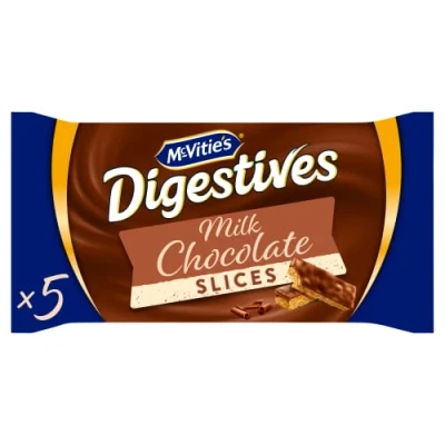 Image of McVitie&#039;s Digestives Milk Chocolate Slices, 5 124 g