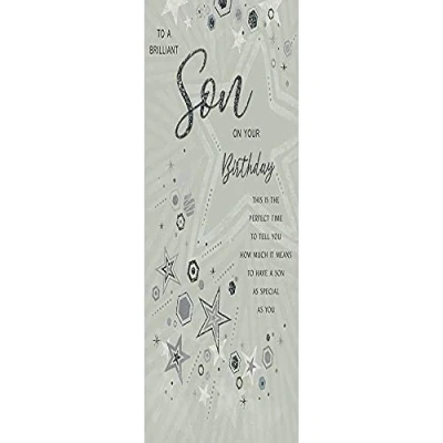 Image of Regal Publishing Modern Birthday Card Son 9 x 6 inches