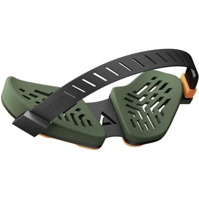 Image of DELTAHUB Carpio G2.0 Right Handed Truly Ergonomic Gaming Wrist Rest for Mouse, Gamer Approved, Pain Relief, Anti Fatigue, Computer, Laptop, Esports, Silicone Strap, Easy Glide (Large, Right, Green)